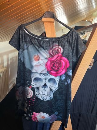 Vestido Calavera Flores
