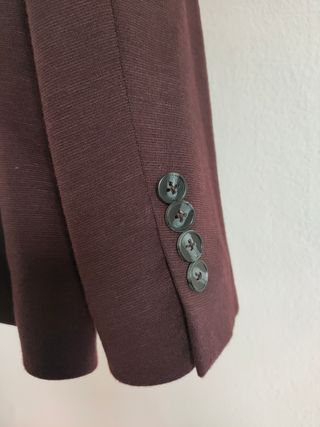 Blazer punto color burdeos