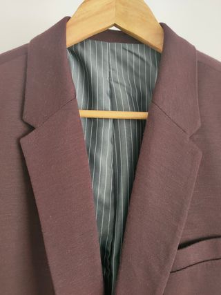 Blazer punto color burdeos
