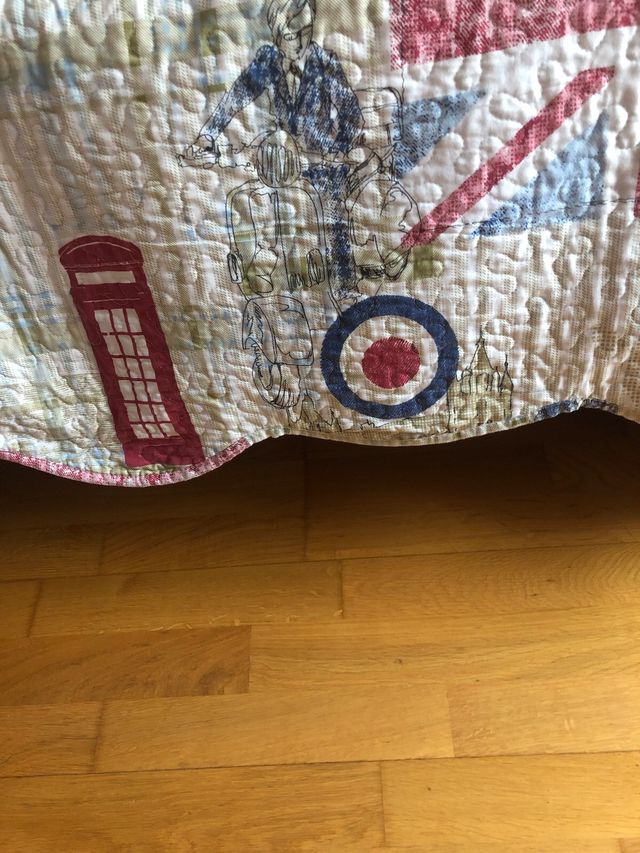 Colcha cama nido/90cm - algodón 177ancho, 262 larg