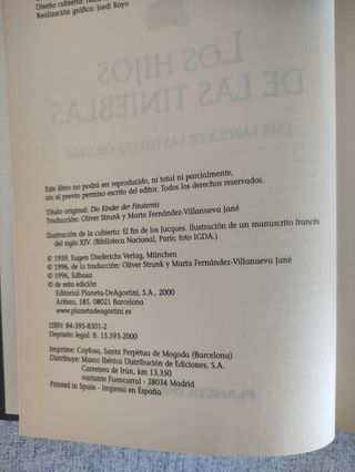 Los hijos de las tinieblas: una fábula de las e...