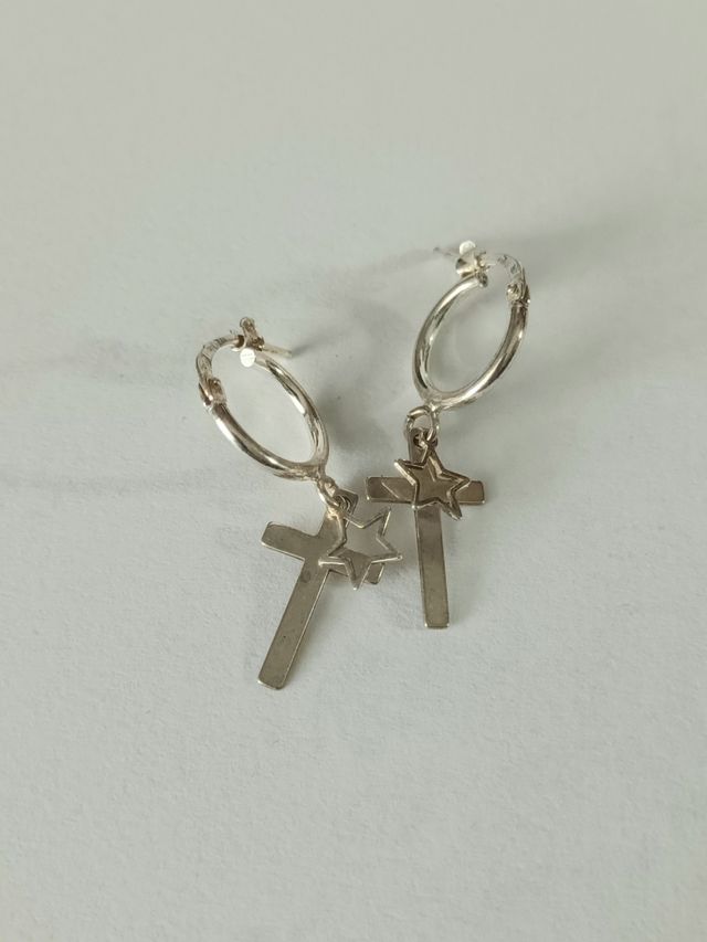 Pendientes de aro de plata