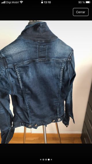 Cazadora vaquera GStar azul elastica