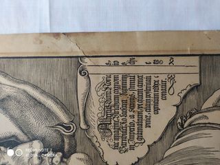 Grabado Durero antiguo