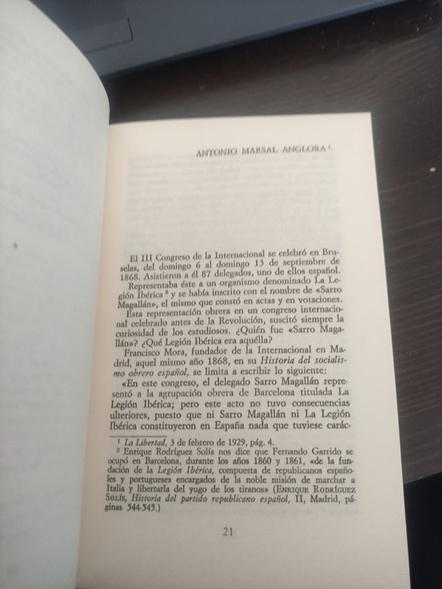 Líderes del movimiento obrero español 1868-1921