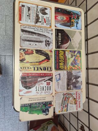 Placas Metalicas Trenes Vintage