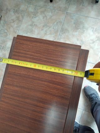 Mesa extensible madera marrón