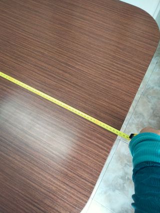 Mesa extensible madera marrón