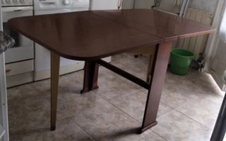 Mesa extensible madera marrón
