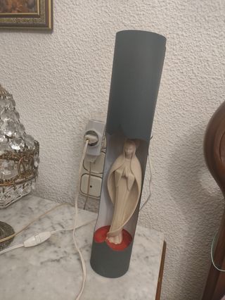 Lampara Virgen Maria vintage