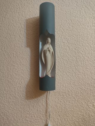 Lampara Virgen Maria vintage