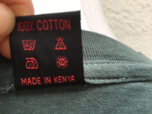 Camiseta verde azulado algodon