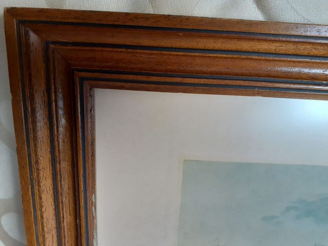 Lámina antigua enmarcada