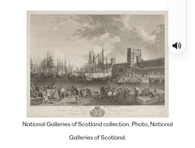 Lámina antigua enmarcada