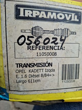 OPEL KADETT E 1.6D transmisión izquierda