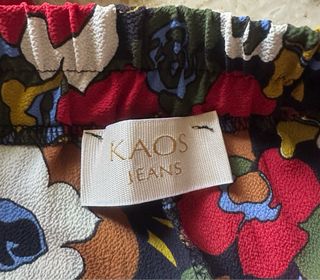 Pantaloni ampi floreali - Tg 46.