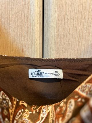 Vestido corto estampado con tirantes Hollister Talla XL