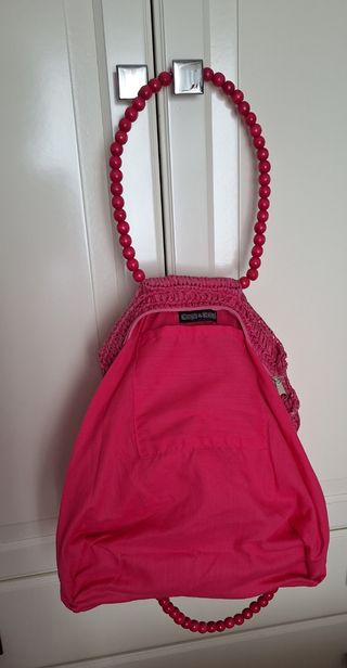 Bolso Cap&Cap fucsia tejido a mano.