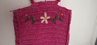 Bolso Cap&Cap fucsia tejido a mano.