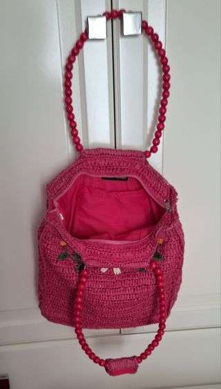 Bolso Cap&Cap fucsia tejido a mano.
