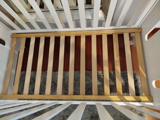 Cuna bebé madera maciza y colchón incluido
