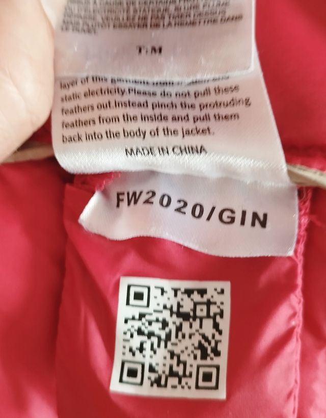 Cazadora JOTT roja - Pluma ligera