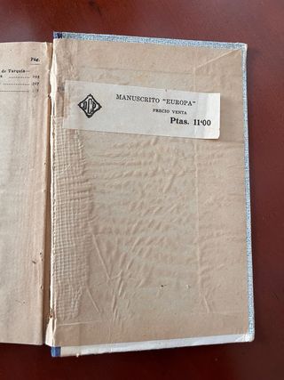 Libro Europa - 2º manuscrito Dalmau