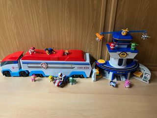 7 muñecos Patrulla Canina Paw Patrol como nuevos