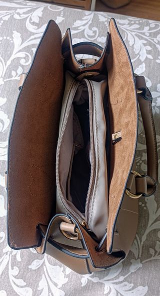 Bolso marrón de cuero