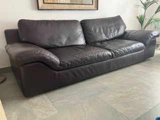 Sofa Natuzzi 3 plazas cuero alta calidad