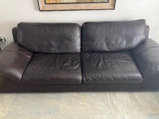 Sofa Natuzzi 3 plazas cuero alta calidad