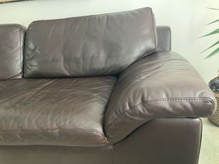 Sofa Natuzzi 3 plazas cuero alta calidad