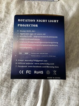 Luz nocturna giratoria Moredig