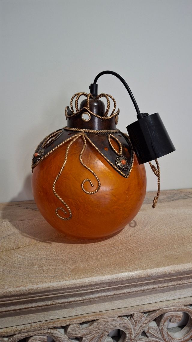 Lámpara vintage naranja