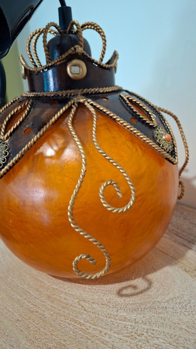 Lámpara vintage naranja