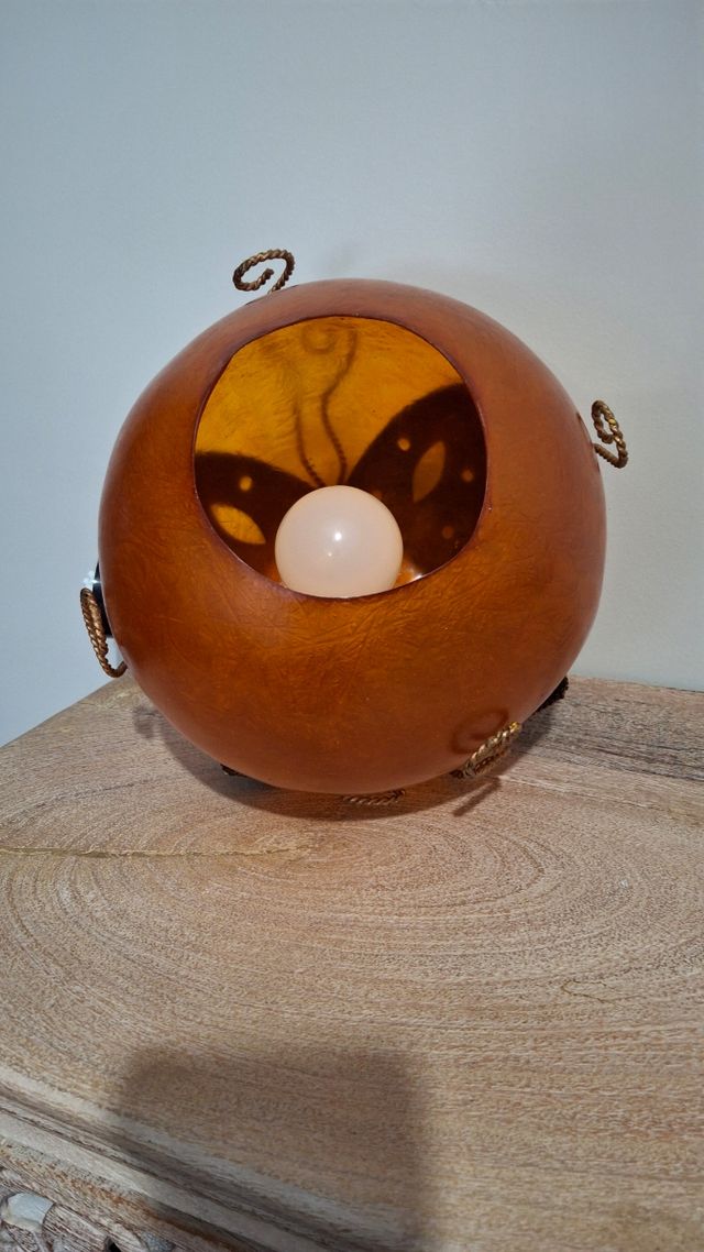 Lámpara vintage naranja