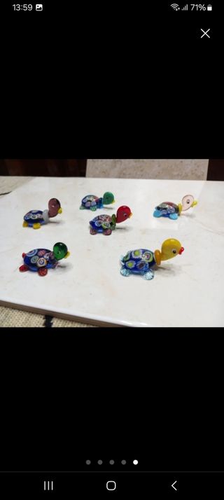 6 Tartarughe Murano Vetro murrine+
6 tartarughe
