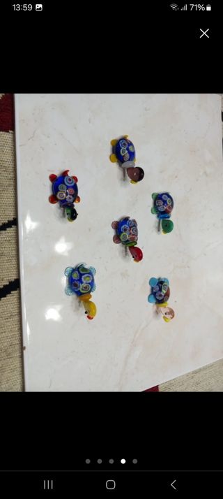 6 Tartarughe Murano Vetro murrine+
6 tartarughe