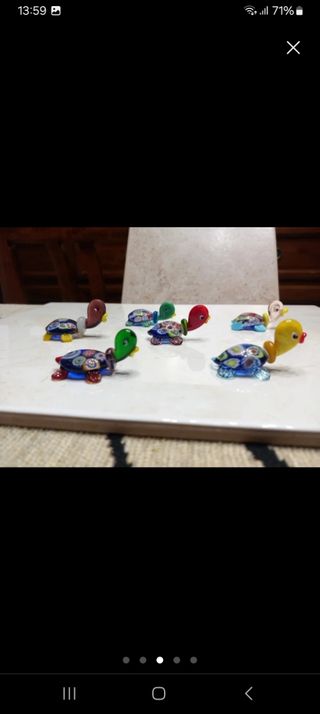 6 Tartarughe Murano Vetro murrine+
6 tartarughe