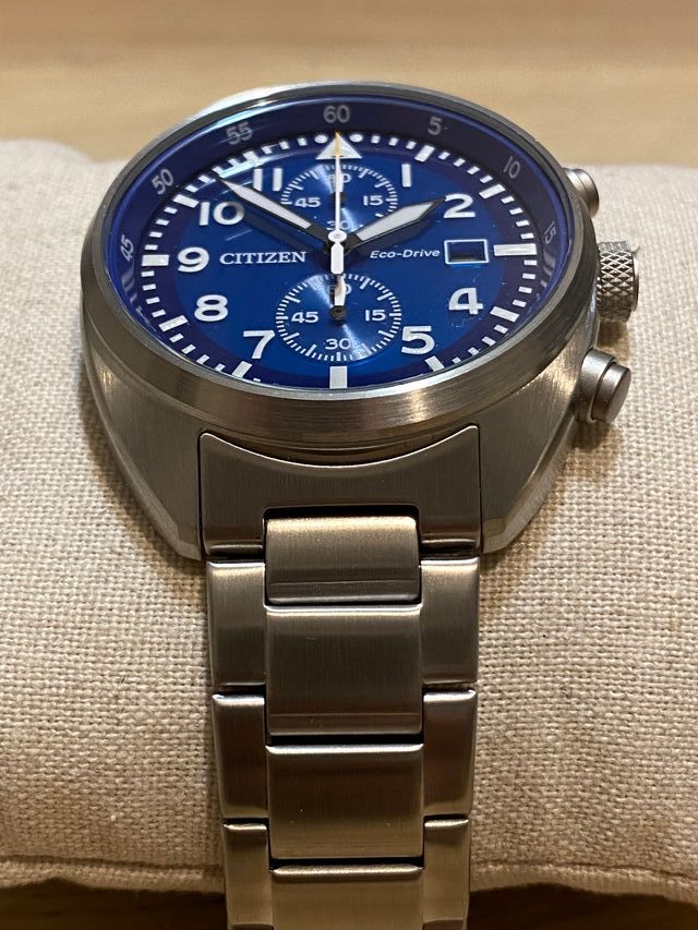 Citizen of CA7040-85L cronografo cassa tonneau blu