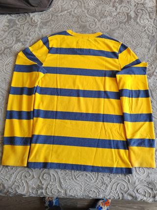 Abercrombie & Fitch | Camiseta rayas amarilla-azul