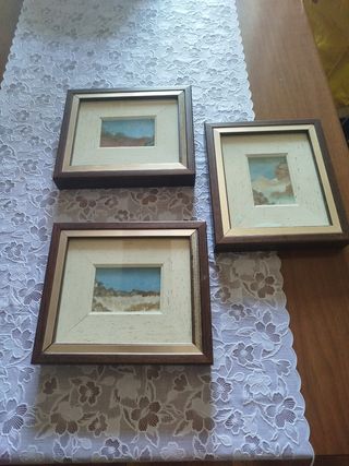 3 Quadri Dipinti a Olio