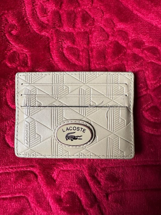 Cartera Lacoste Beige Originla