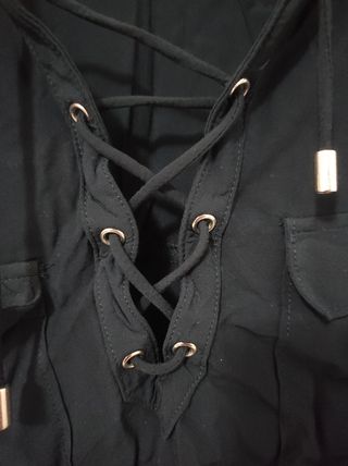 Camisa Mango azul marino - Talla S