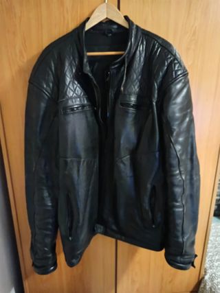 CAZADORA CUERO MOTO