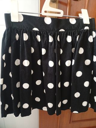Falda lunares SuiteBlanco - Talla S