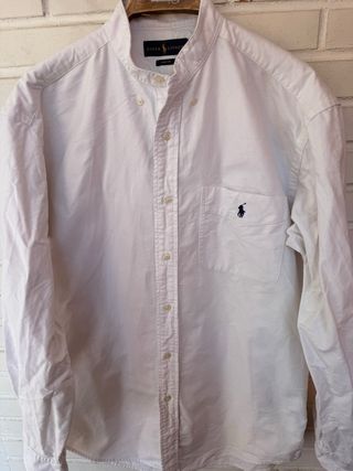RALPH LAUREN camisa blanca talla M grande 
