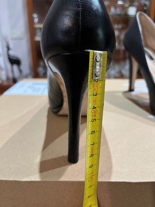 Zapatos Zara Basic tacón bicolor