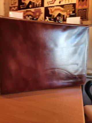Cartera de Cuero marrón de piel.