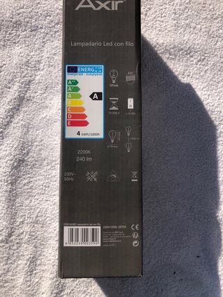 Lampadario led con filo
